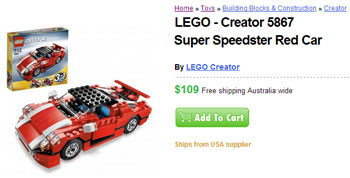 Lego car, yeah!