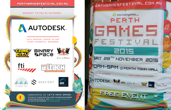 Binary Space logo in Perth Games Festival sponsors