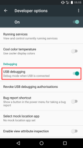 Android USB debugging